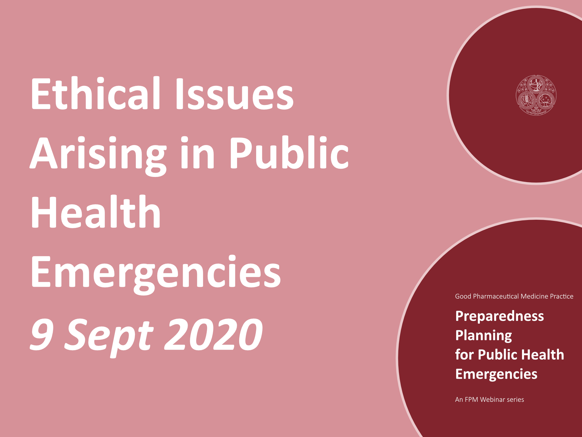 Webinar Ethical Issues Arising In Public Health Emergencies Phes Fpm 1290
